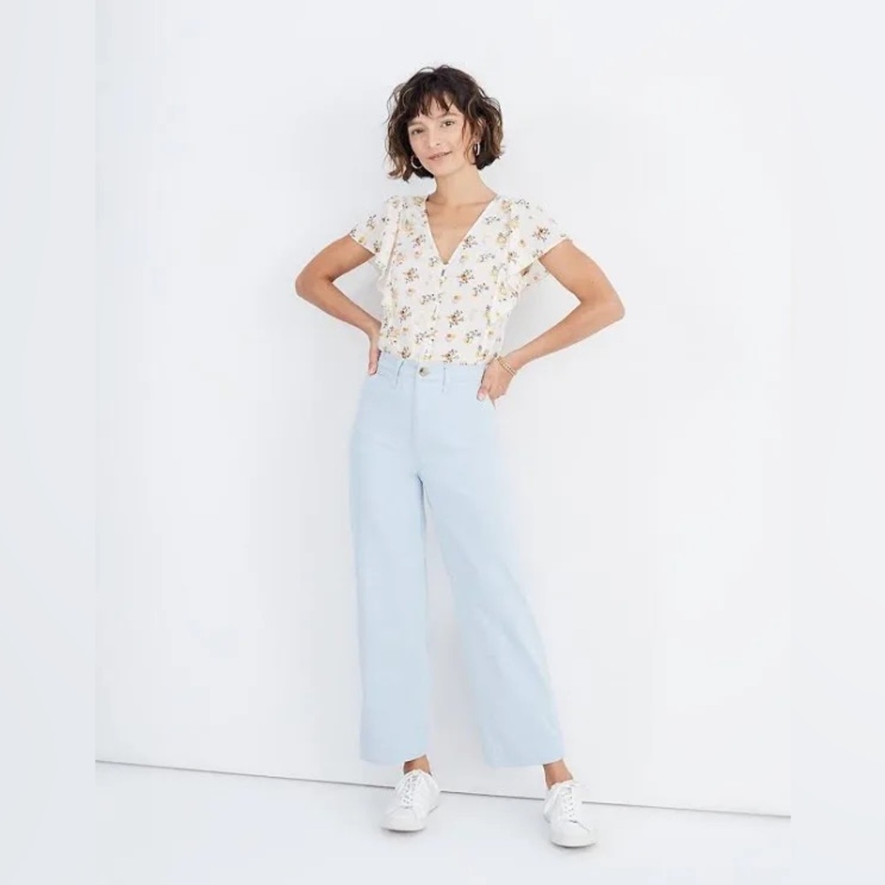 Madewell Light Blue Wide Leg Jeans